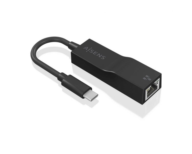 CONVERSOR AISENS USB31 GEN1 USB C A ETHERNET GIGABIT NEGRO 11CM