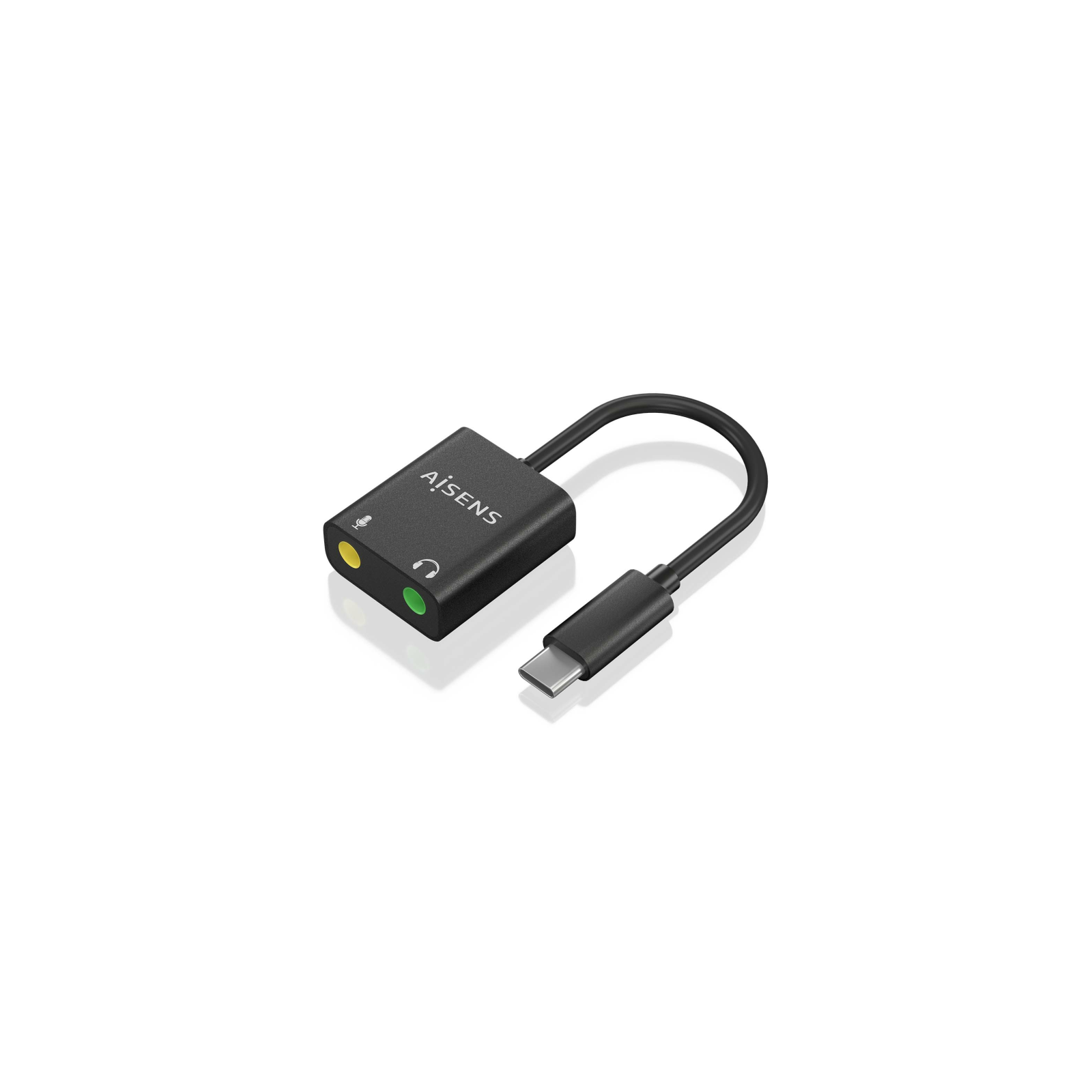 CONVERSOR AISENS USB C A AUDIO 48KHZ USB C M 2XJACK 35 H 10CM