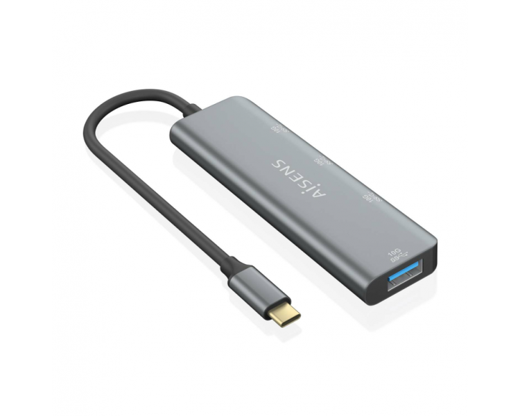 HUB AISENS USB 32 GEN2 10G USB C USB C M 1XUSB C H 3XUSB A H 15CM