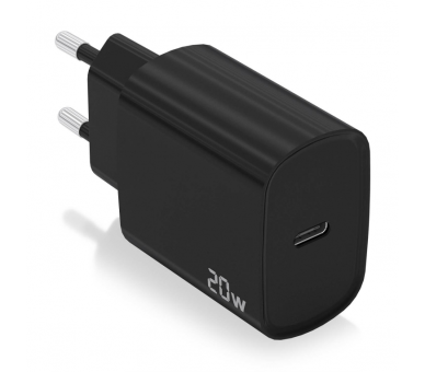 CARGADOR AISENS USB C PD30 1 PUERTO 1XUSB C 20W NEGRO