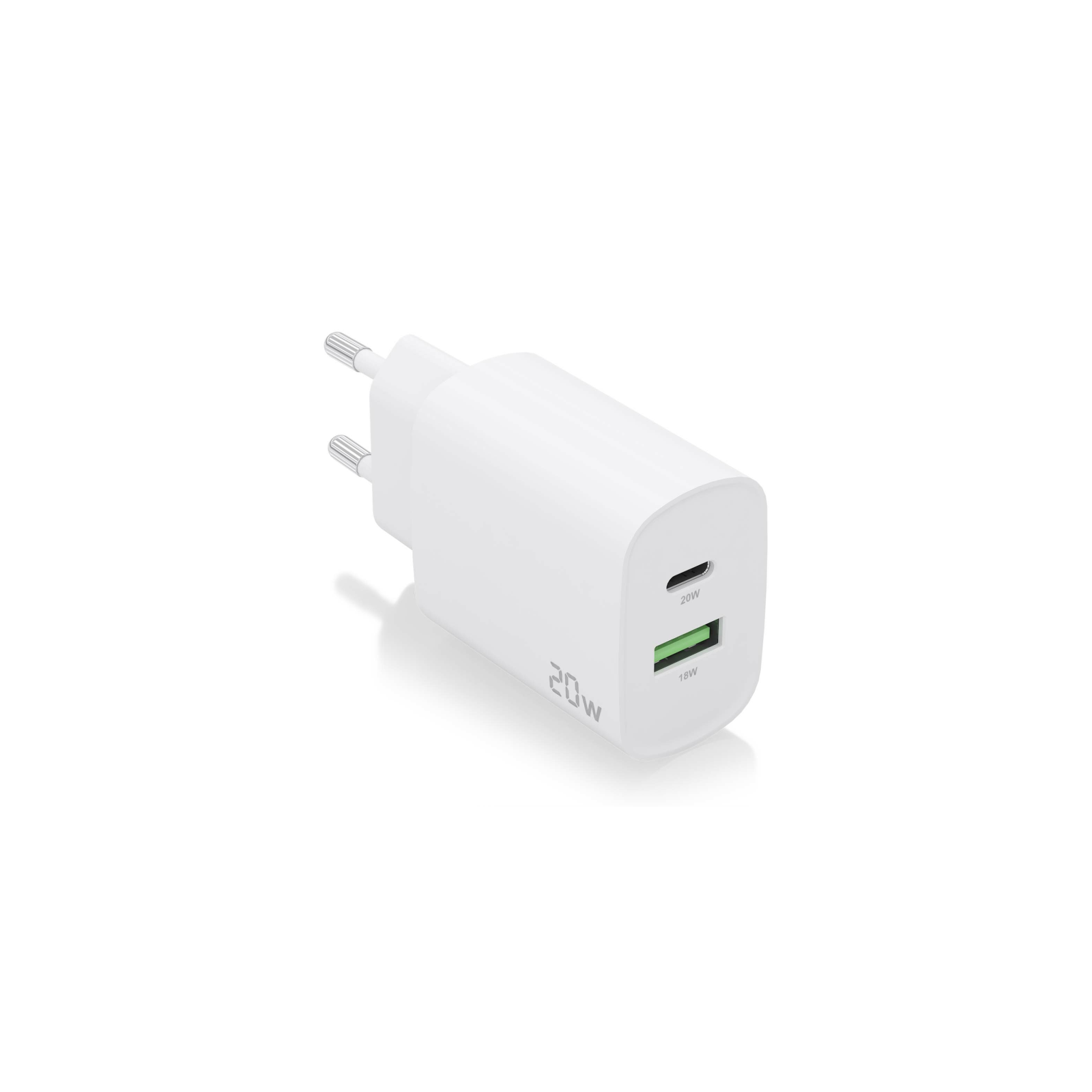 CARGADOR AISENS 20W 1XUSB C PD30 1XUSB A QC30 BLANCO