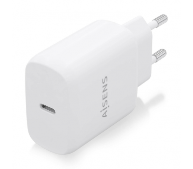 CARGADOR AISENS USB C PD30 1 PUERTO 1XUSB C 25W BLANCO