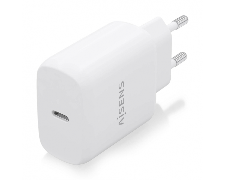 CARGADOR AISENS USB C PD30 1 PUERTO 1XUSB C 25W BLANCO