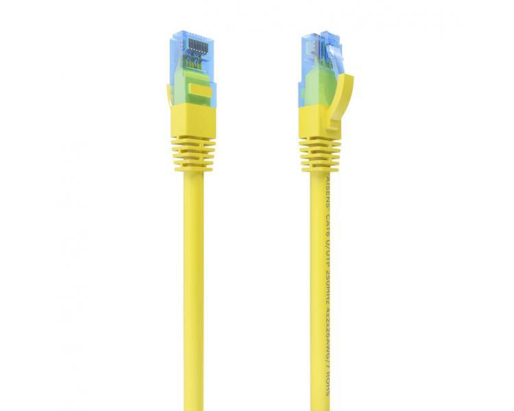 CABLE RED AISENS LATIGUILLO RJ45 CAT6 UTP AWG26 CCA AMARILLO 25CM