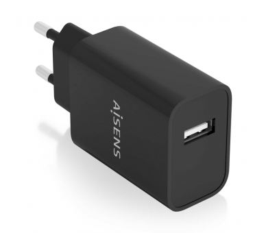 CARGADOR AISENS USB 10W ALTA EFICIENCIA 5V 2A NEGRO