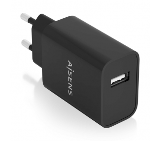 CARGADOR AISENS USB 10W ALTA EFICIENCIA 5V 2A NEGRO