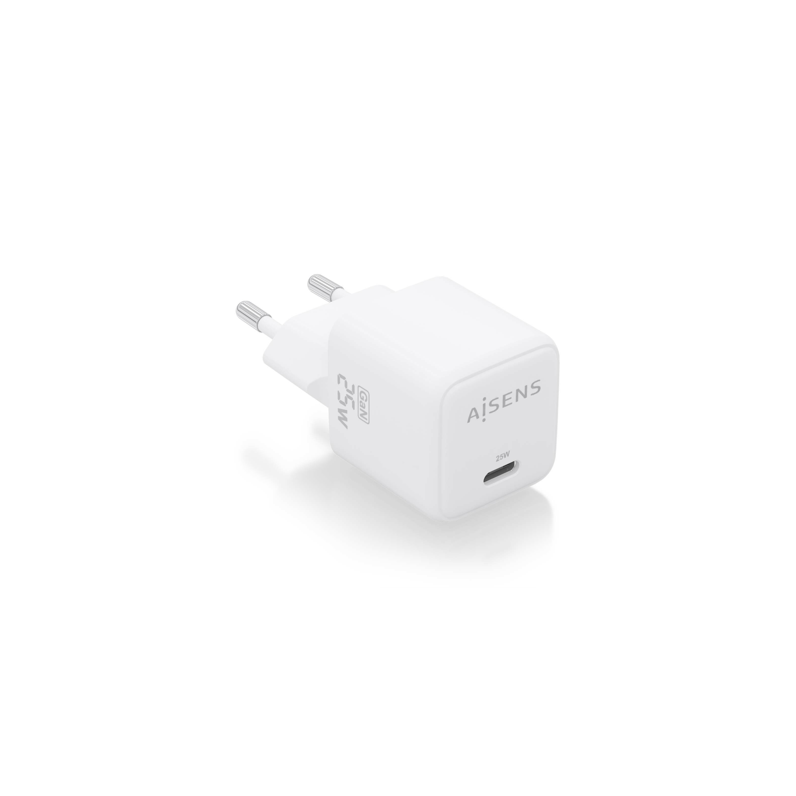 CARGADOR AISENS GAN 25W 1XUSB C PD30 QC40 BLANCO