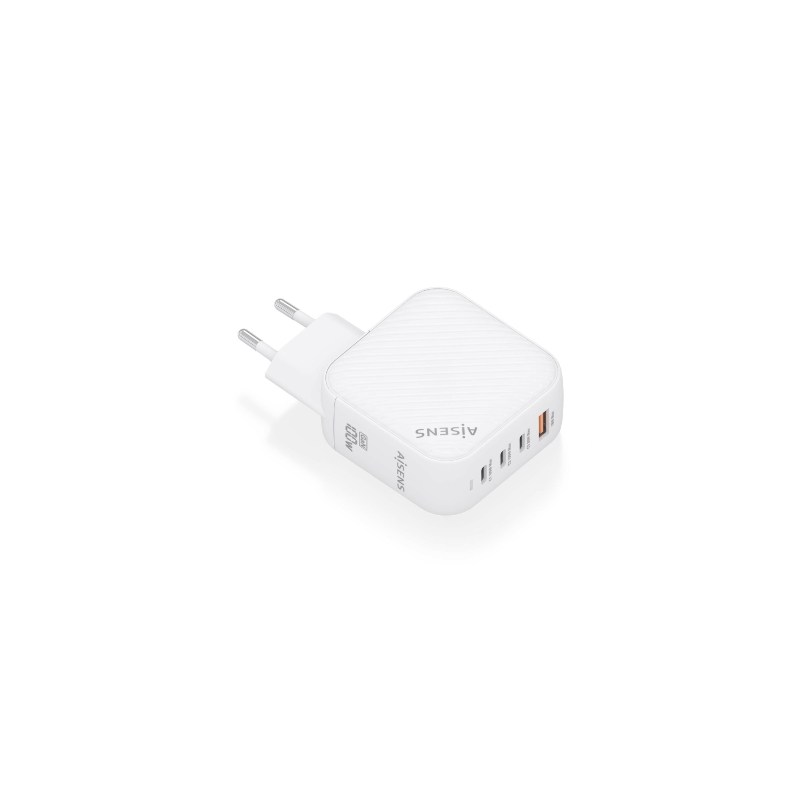 CARGADOR AISENS GAN 100W 3XUSB C PD30 QC40 1XUSB A QC30 BLANCO