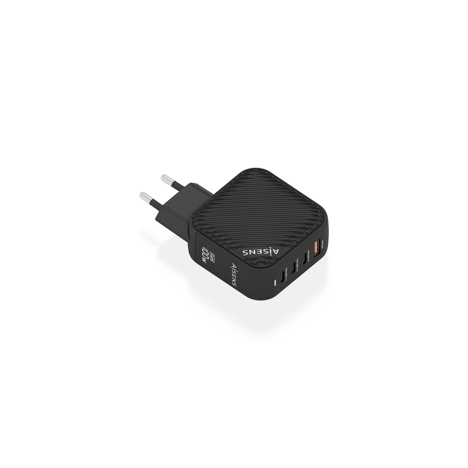 CARGADOR AISENS GAN 100W 3XUSB C PD30 QC40 1XUSB A QC30 NEGRO