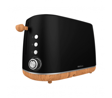 TOSTADOR CECOTEC TOSTADORA VERTICAL TRENDYTOAST 9000 BLACK WOODY