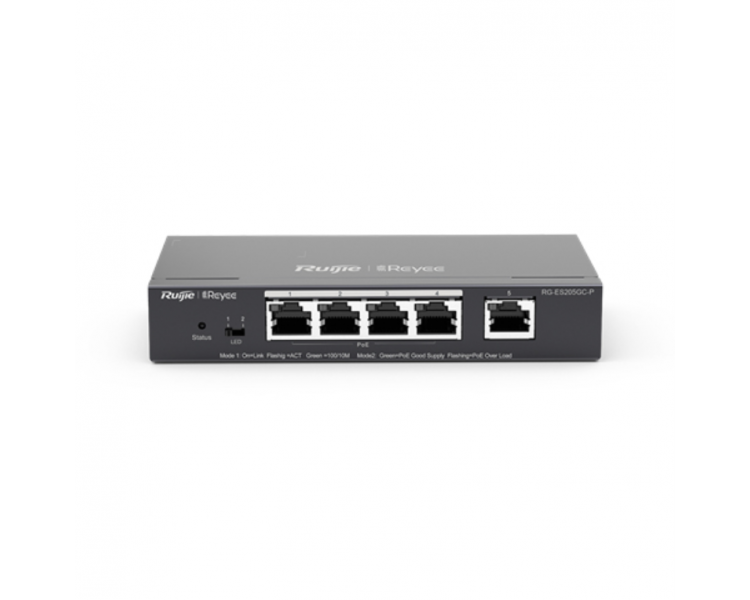 SWITCH RUIJIE REYEE RG ES205GC P 5 PORT 10 100 MBPS DESKTOP SWITCH