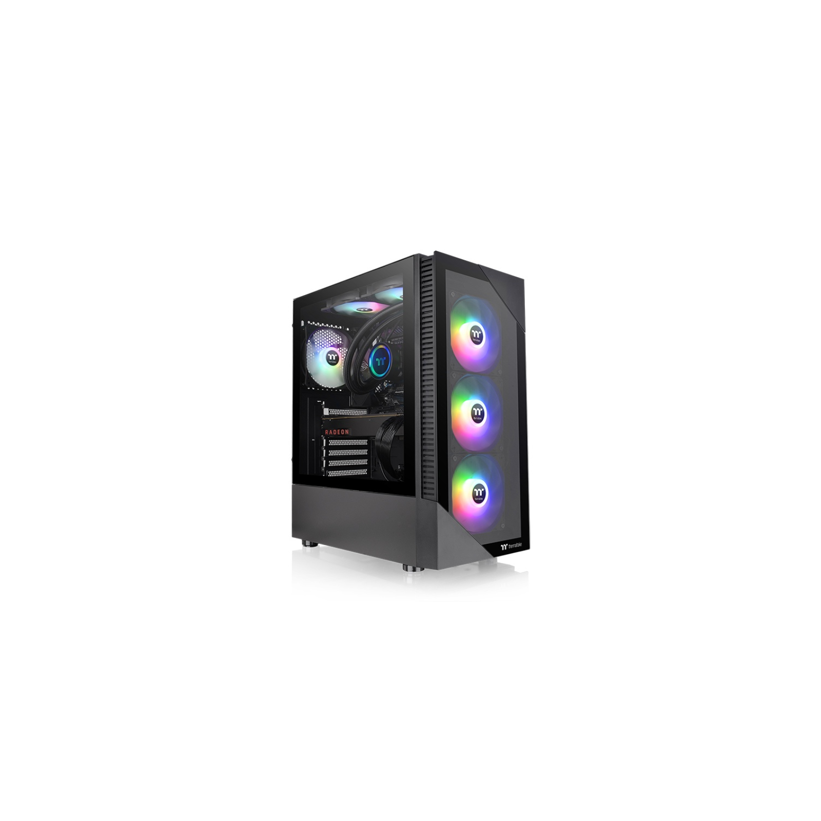 CAJA THERMALTAKE VIEW200 TG ARGB ATX 2XUSB 32 SIN FUENTE NEGRO