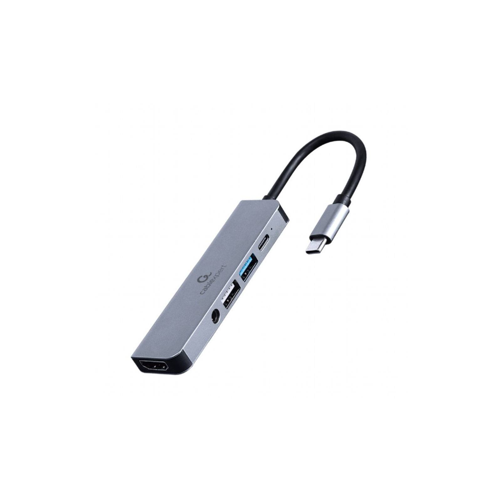 ADAPTADOR MULTIPUERTO USB TIPO C 5 EN 1 HUB HDMI PD AUDIO ESTERO