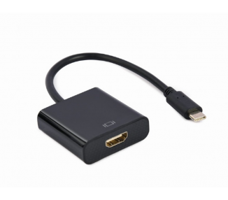 CABLE ADAPTADOR USB TIPO C A HDMI 4K 30HZ 15 CM NEGRO