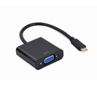 CABLE ADAPTADOR USB TIPO C A VGA 15 CM NEGRO