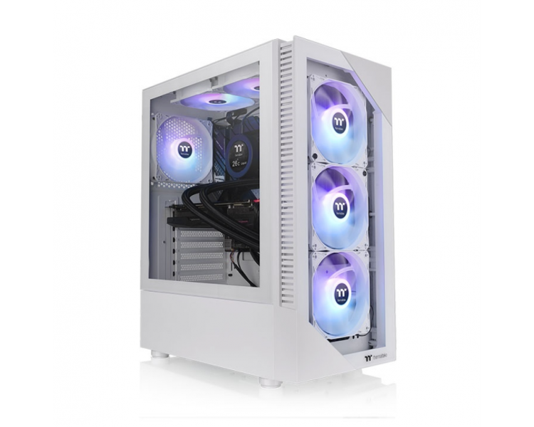 CAJA THERMALTAKE VIEW200 TG ARGB ATX 2XUSB 32 SIN FUENTE BLANCO