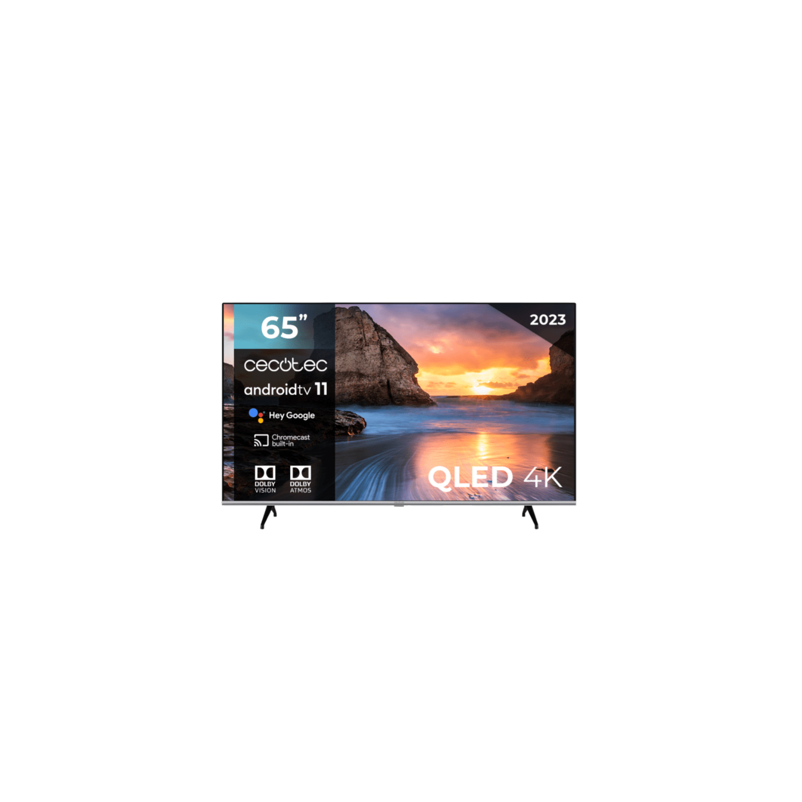 TV CECOTEC 65 QLED 4K ANDROIDTV 11 VQU10065