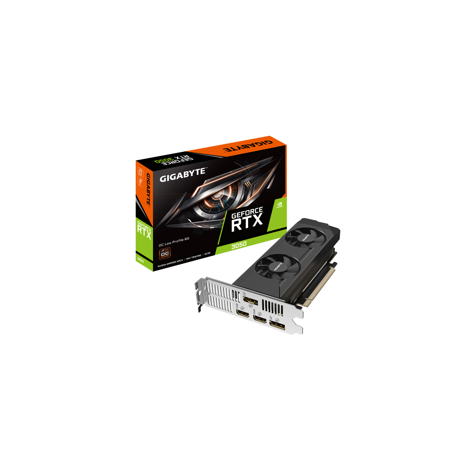 TARJETA GRAFICA GIGABYTE RTX 3050 EAGLE OC 6GB LOW PROFILE