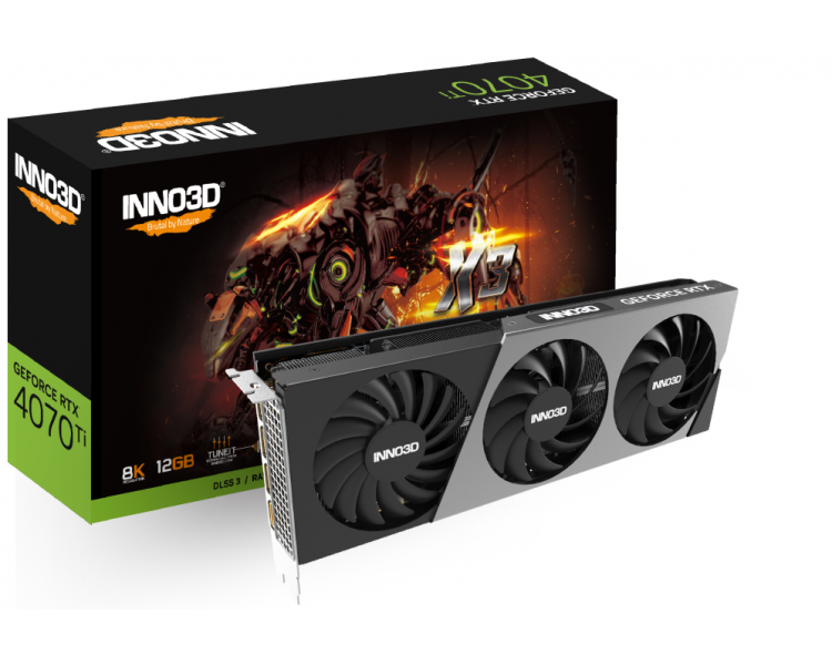 TARJETA GRAFICA INNO3D RTX 4070TI X3 12GB GDDR6X