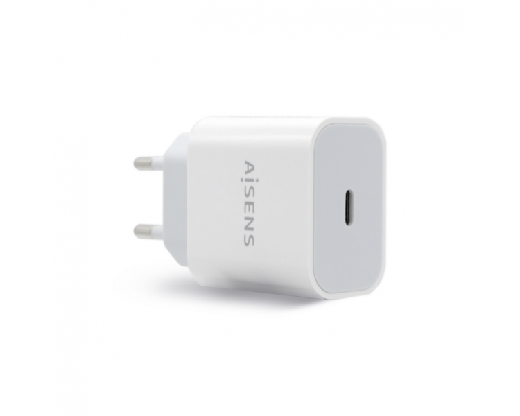 AISENS CARGADOR USB C PD30 1 PUERTO 1xUSB C 20W BLANCO