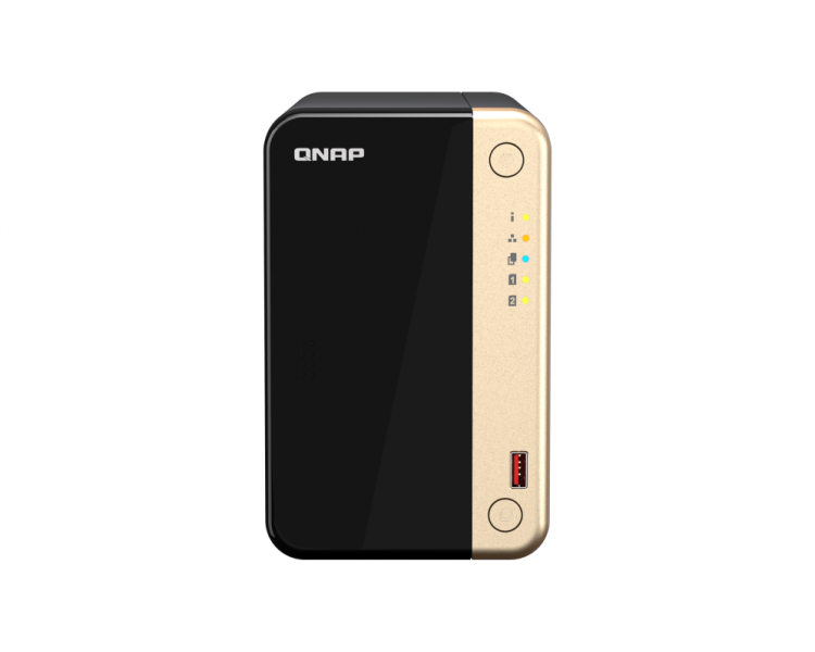 QNAP TS 264 NAS TORRE ETHERNET NEGRO ORO N5095