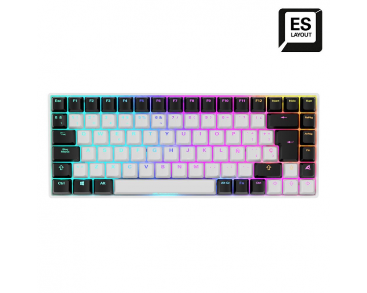 TECLADO SHARKOON SKILLER SGK50 S3 ES BLANCO