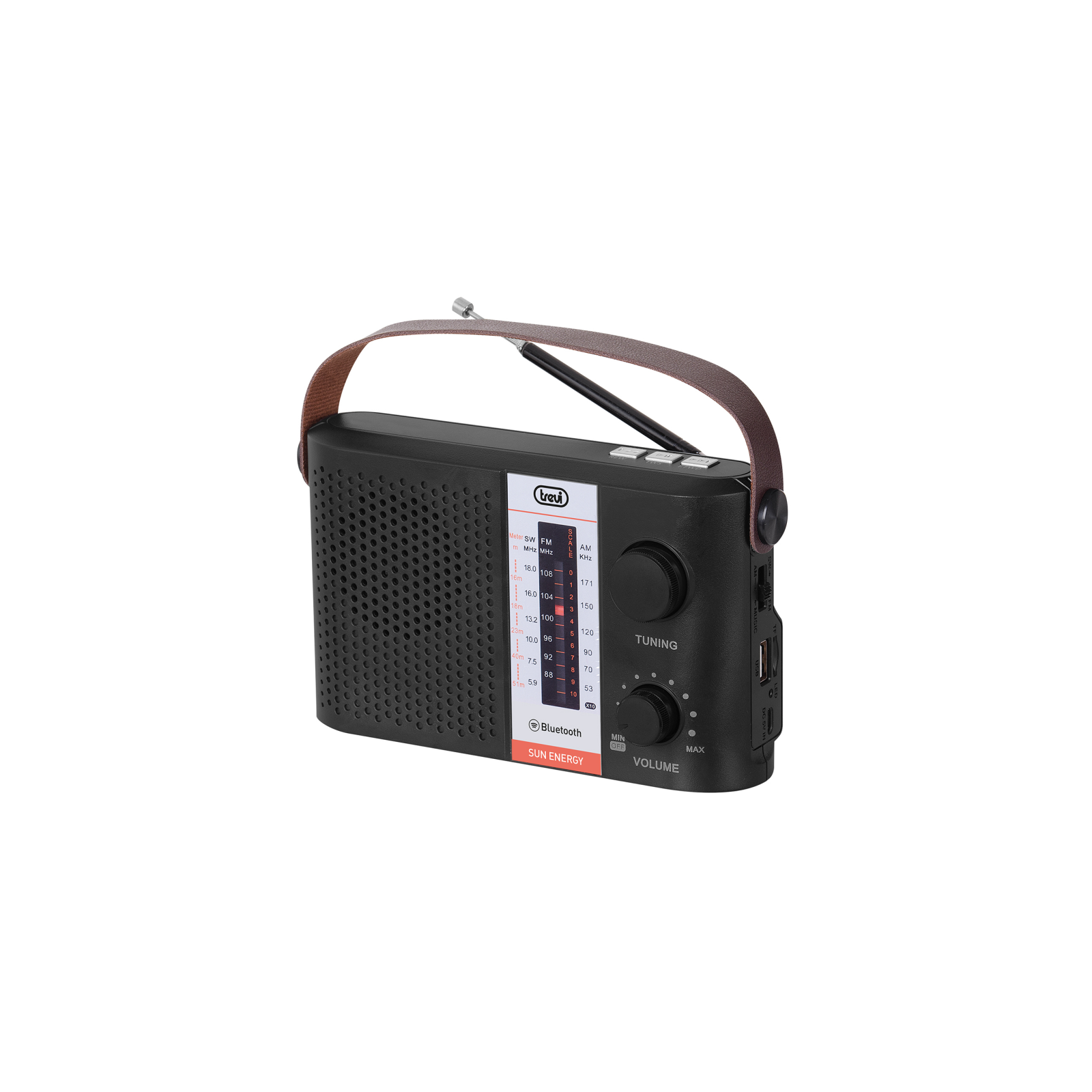 RADIO SOLAR PORTaTIL BLUETOOTH USB MICRO SD TWS TREVI RA 7F25 BT