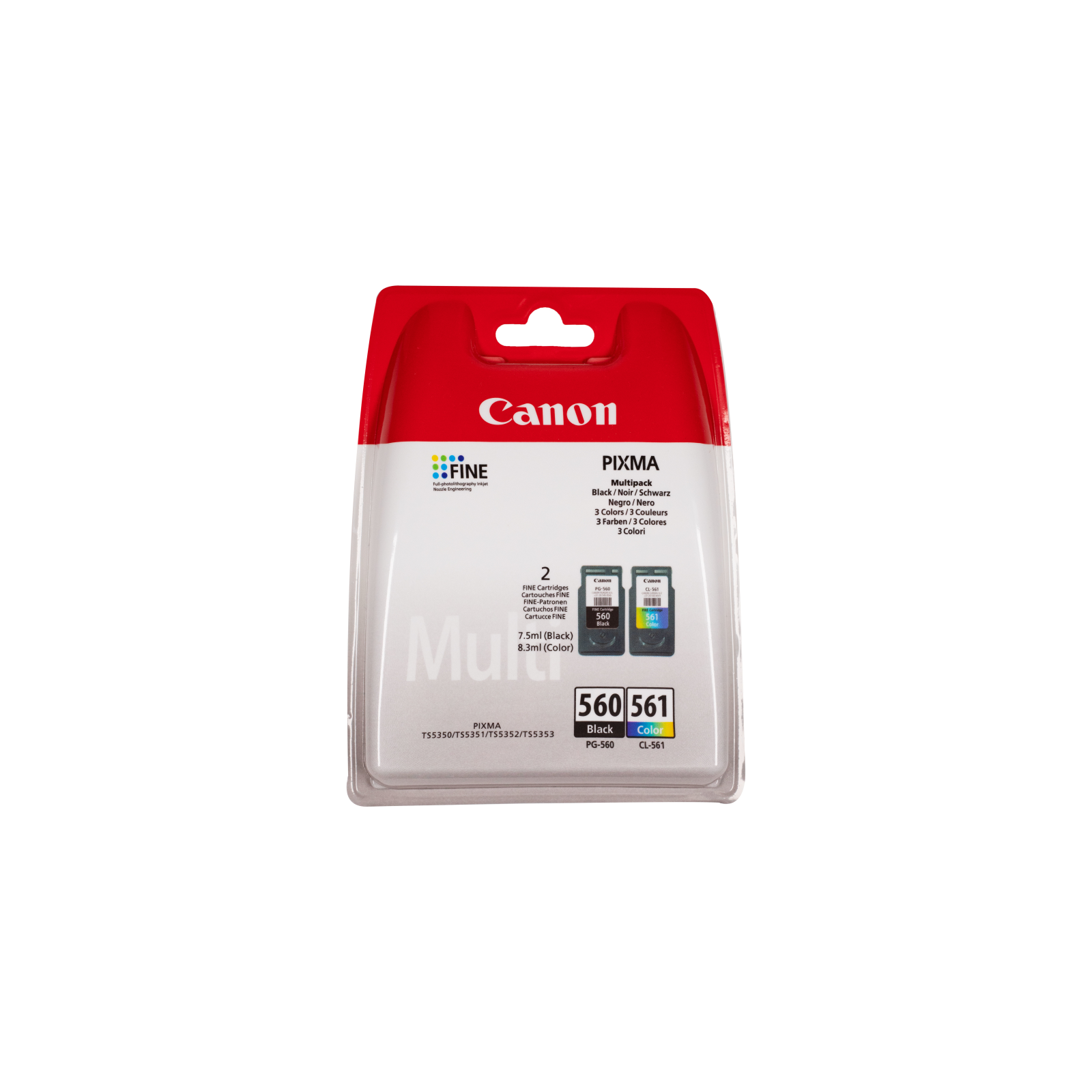 TINTA CANON PG560 NEGRO CL561 COLOR PACK DE 2