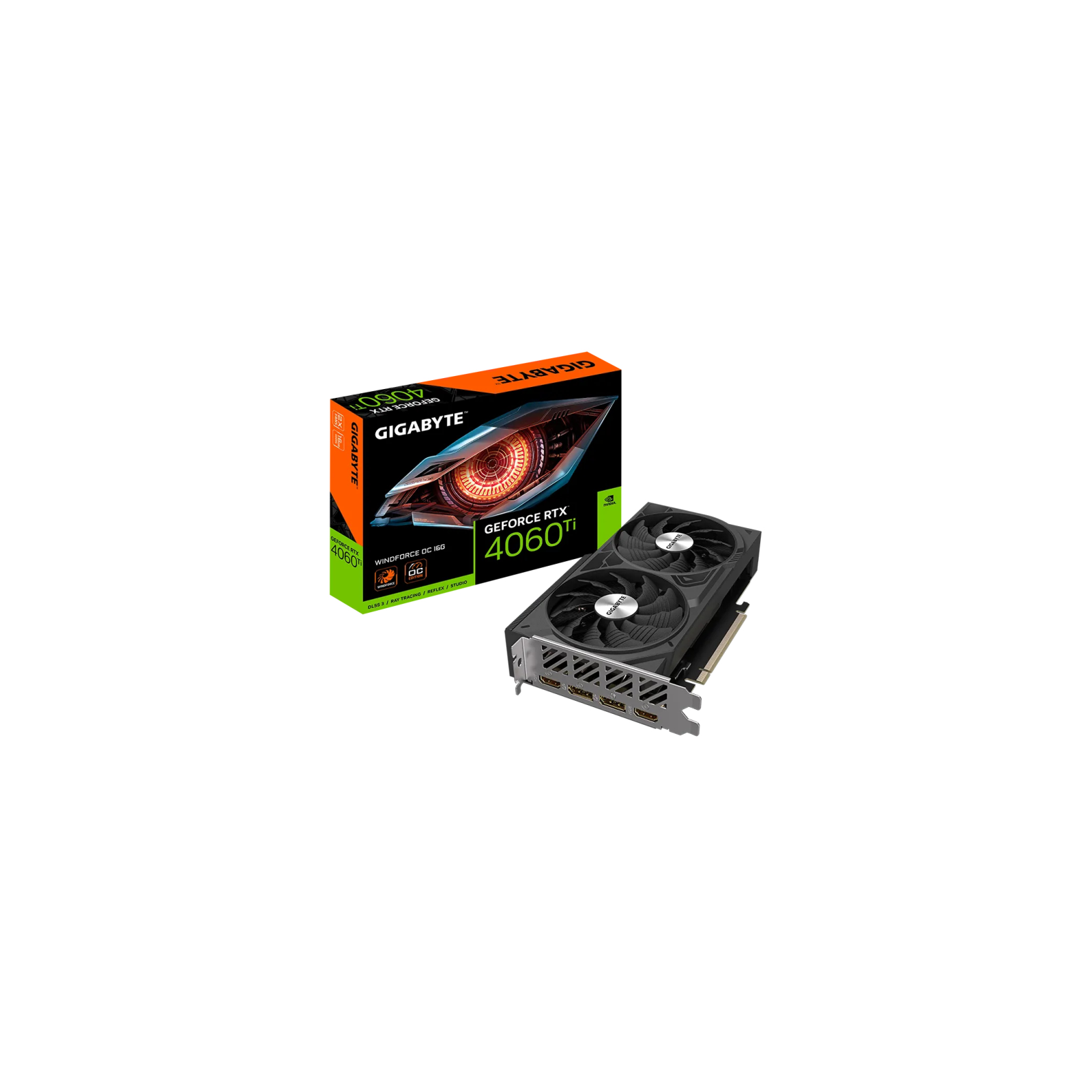 TARJETA GRAFICA GIGABYTE RTX 4060 TI WINDFORCE OC 16GB