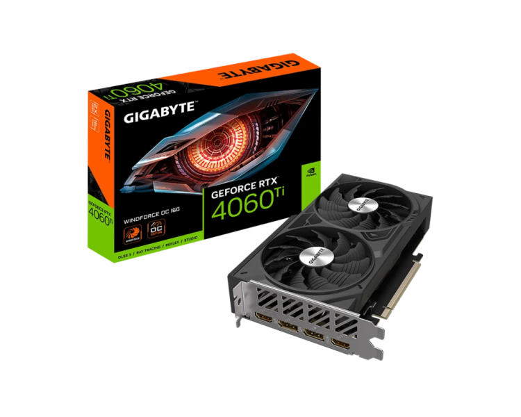 TARJETA GRAFICA GIGABYTE RTX 4060 TI WINDFORCE OC 16GB