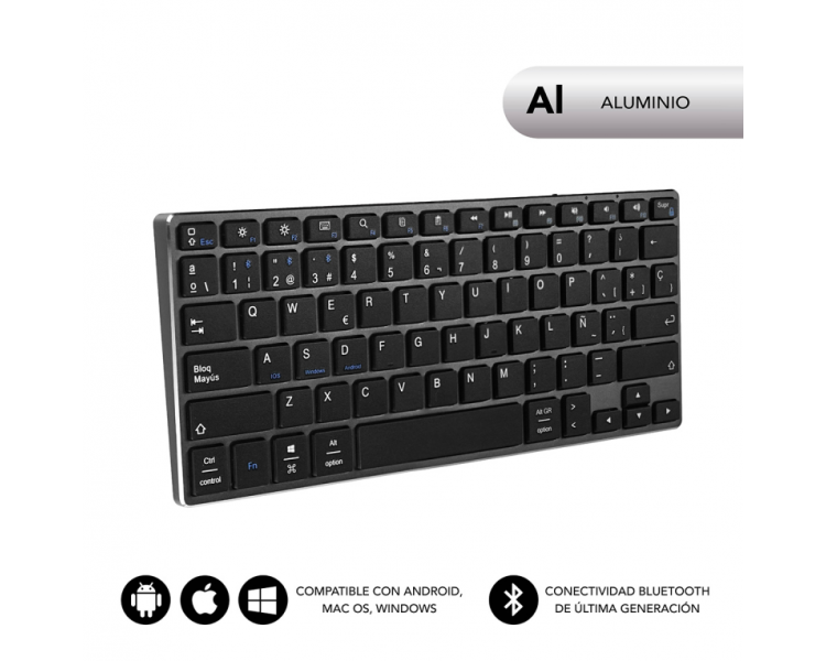 TECLADO SUBBLIM KEYBOARD ADVANCE COMPACT GREY