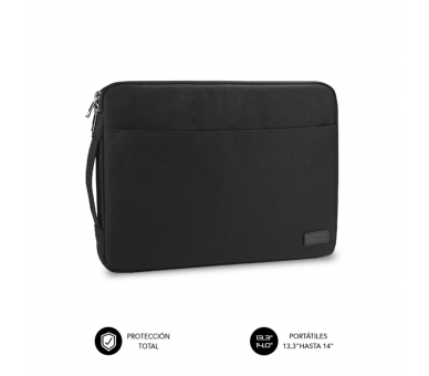 FUNDA PORTATIL SUBBLIM URBAN LAPTOP SLEEVE 133 14 BLACK