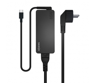 CARGADOR AISENS 65W PD30 1XUSB C 18M NEGRO