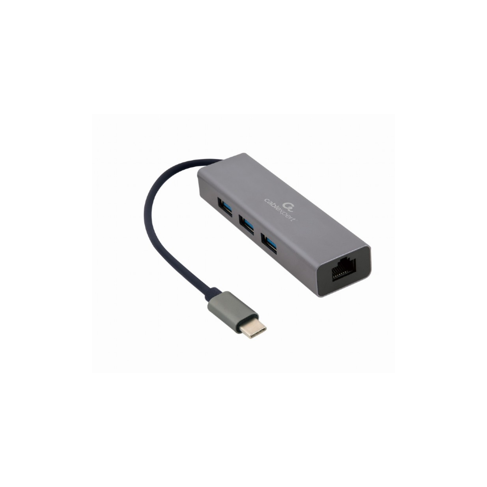 ADAPTADOR DE RED GEMBIRD USB C GIGABIT CON CONCENTRADOR USB 31 DE 3 PUERTOS