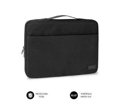 FUNDA PORTATIL SUBBLIM ELEGANT LAPTOP SLEEVE 156 BLACK