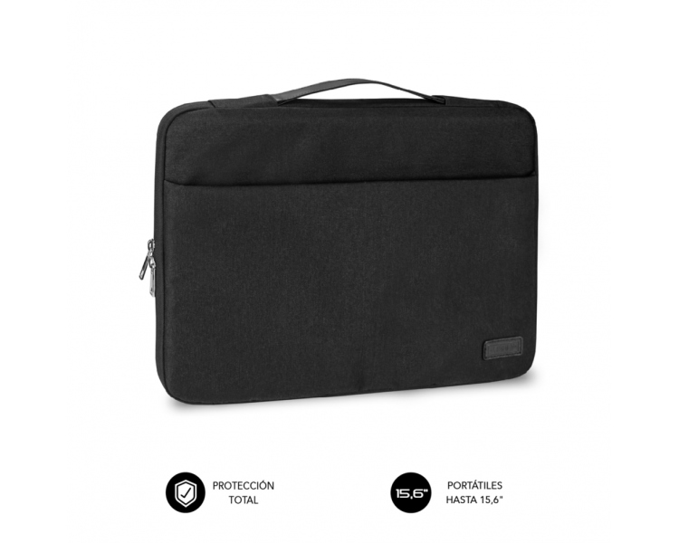 FUNDA PORTATIL SUBBLIM ELEGANT LAPTOP SLEEVE 156 BLACK