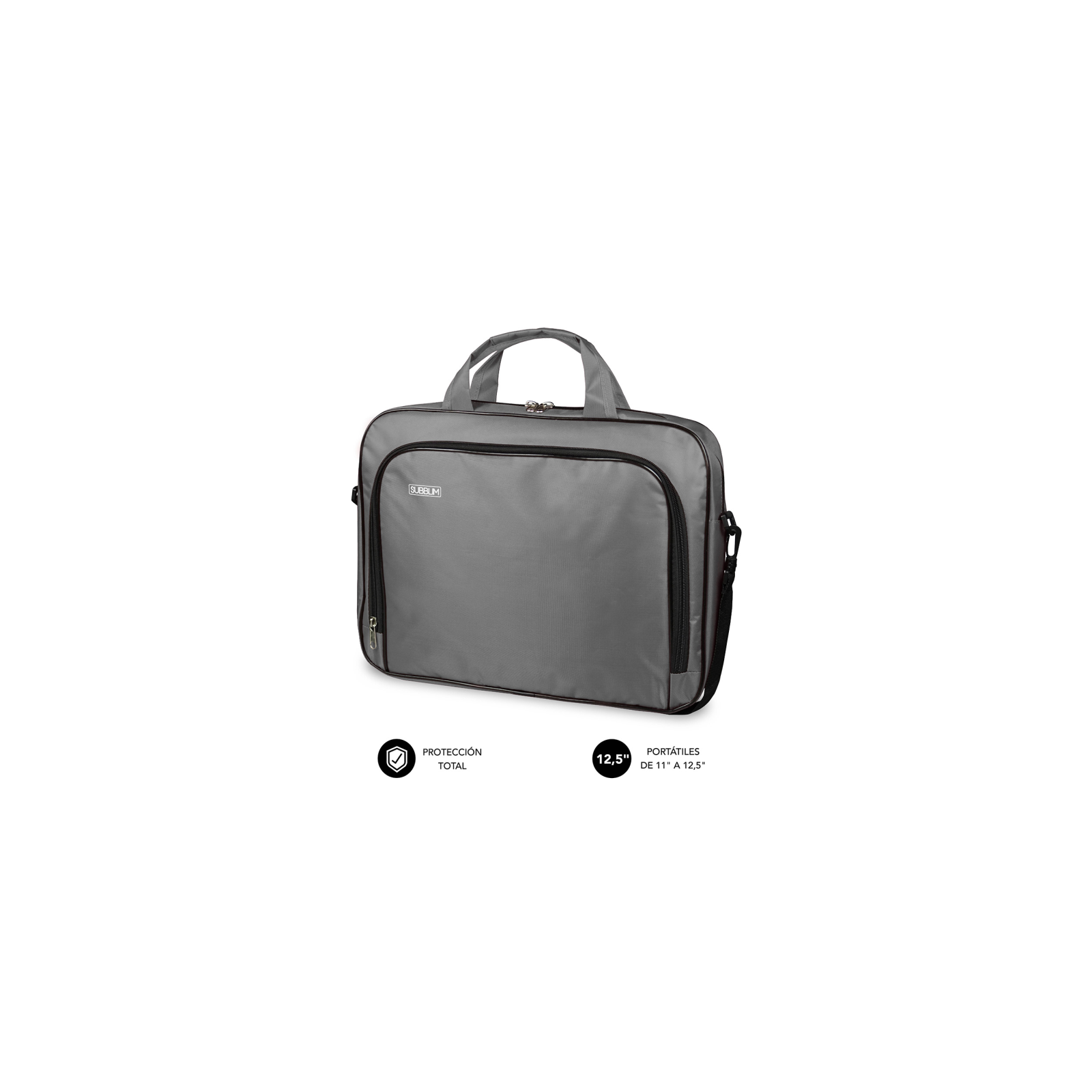 MALETIN SUBBLIM OXFORD LAPTOP BAG 11 125 GREY