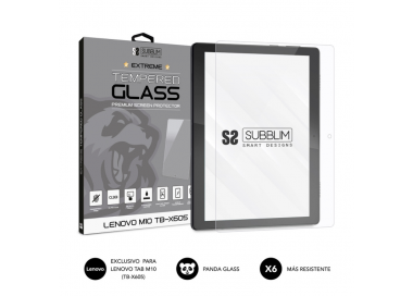 PROTECTOR PANTALLA SUBBLIM EXTREME TEMPERED GLASS LENOVO M10 TB X605