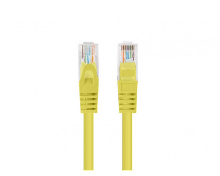 CABLE RED LANBERG LATIGUILLO CAT6 UTP 75M AMARILLO FLUKE PASSED