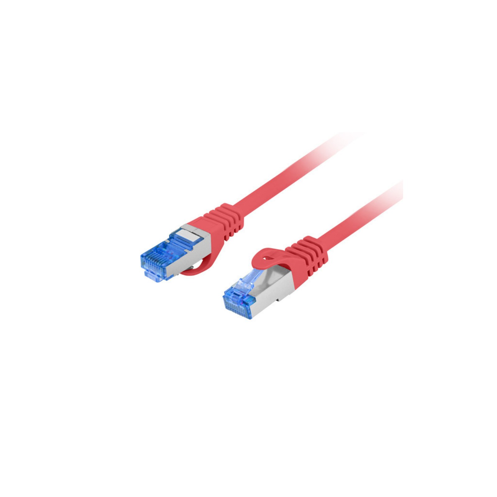 CABLE RED LANBERG LATIGUILLO CAT6A S FTP LSZH CCA 025M ROJO FLUKE PASSED