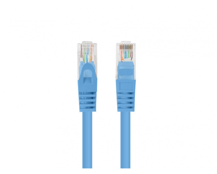 CABLE RED LANBERG LATIGUILLO CAT6 UTP 75M AZUL FLUKE PASSED