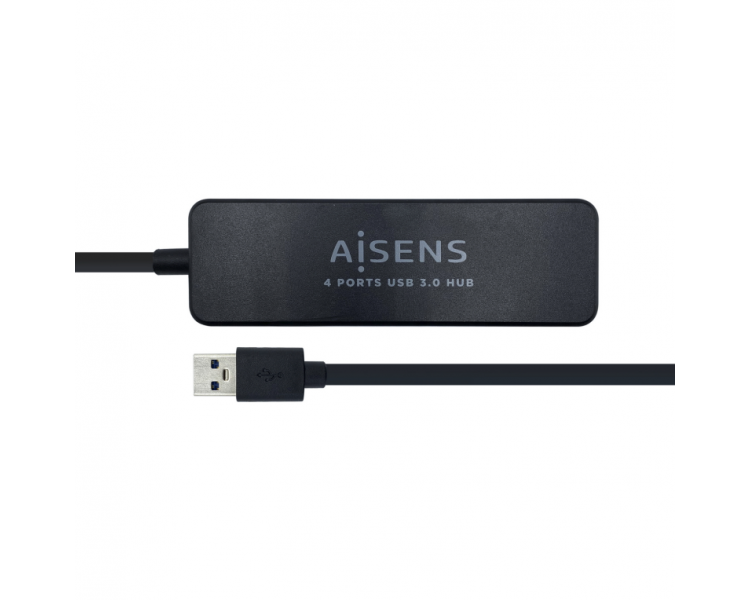 HUB AISENS USB 30 TIPO A M 4XTIPO A H NEGRO 30CM