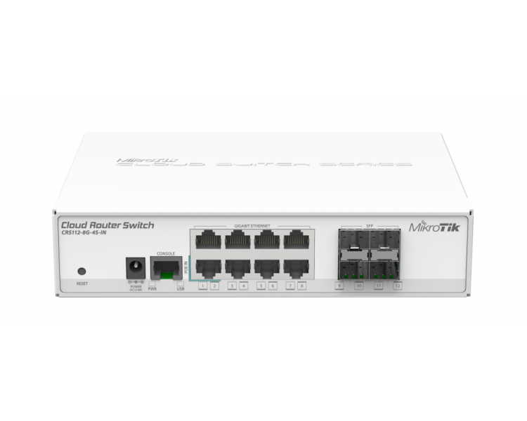 SWITCH MIKROTIK CRS112 8G 4S IN