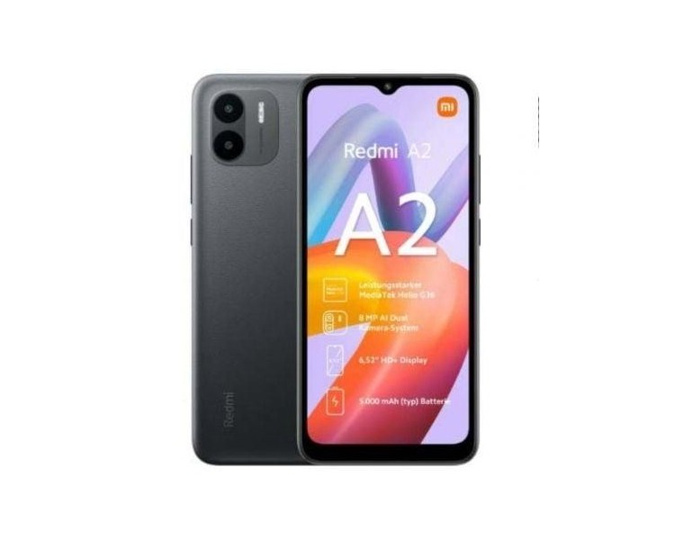 Smartphone Xiaomi Redmi A2 2Gb/ 32Gb/ 6.52"/ Negro