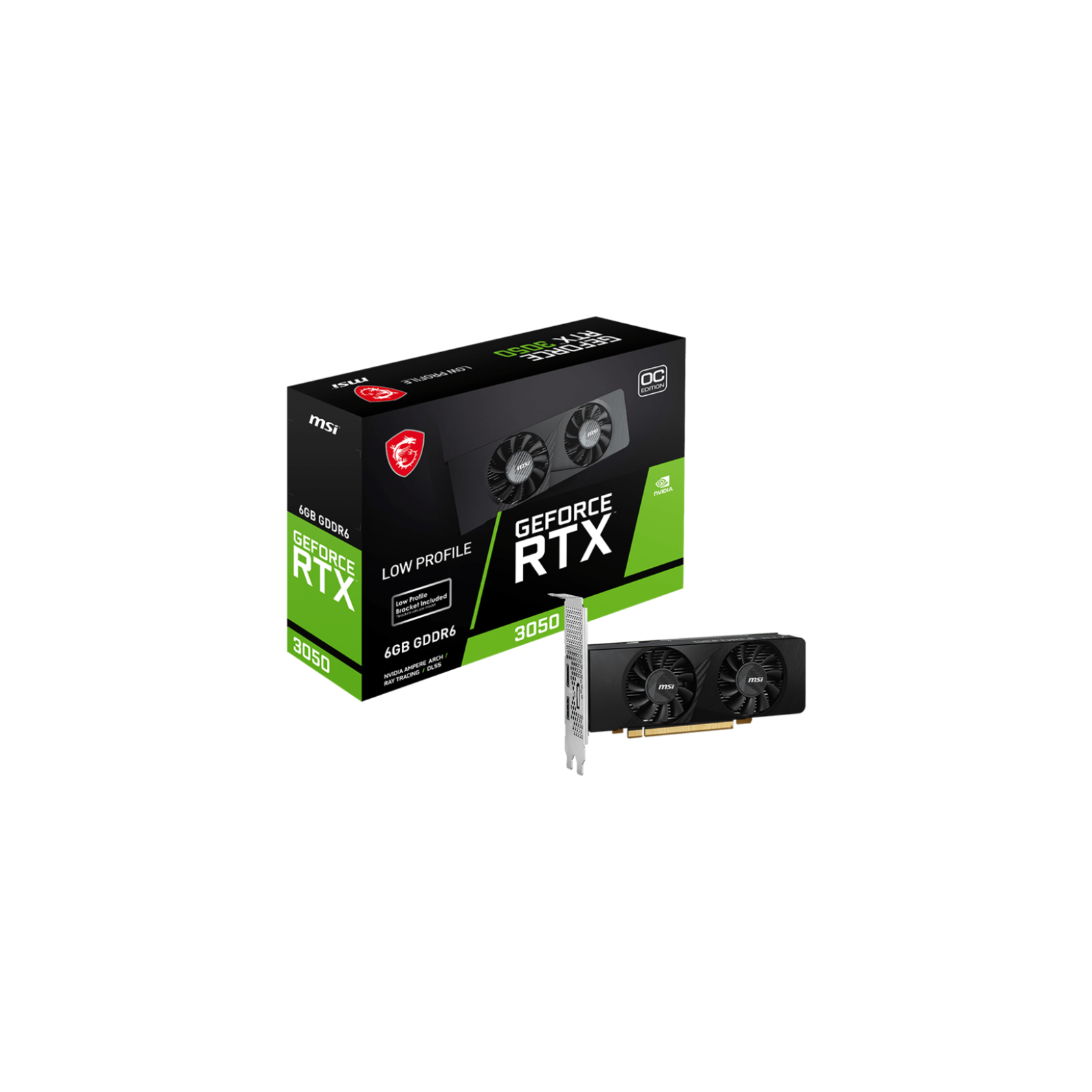 TARJETA GRAFICA MSI RTX 3050 LP 6GB OC