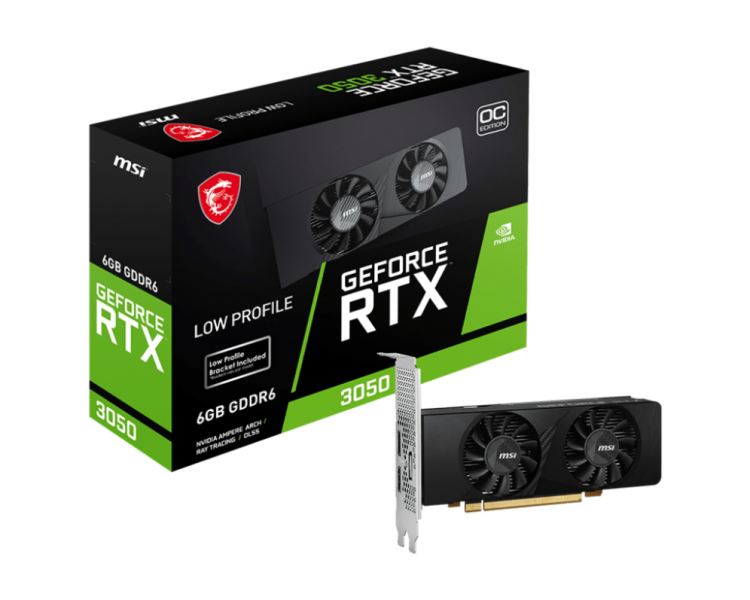 TARJETA GRAFICA MSI RTX 3050 LP 6GB OC