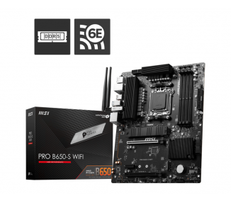 PLACA BASE MSI PRO B650 S WIFI AM5 ATX 4XDDR5