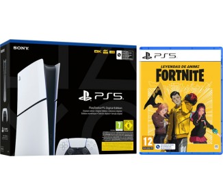 CONSOLA WHITE DIGITAL SLIM EDITION (1TB) + DUALSENSE + FORTNITE: LEYENDAS DE ANIME (CIAB)