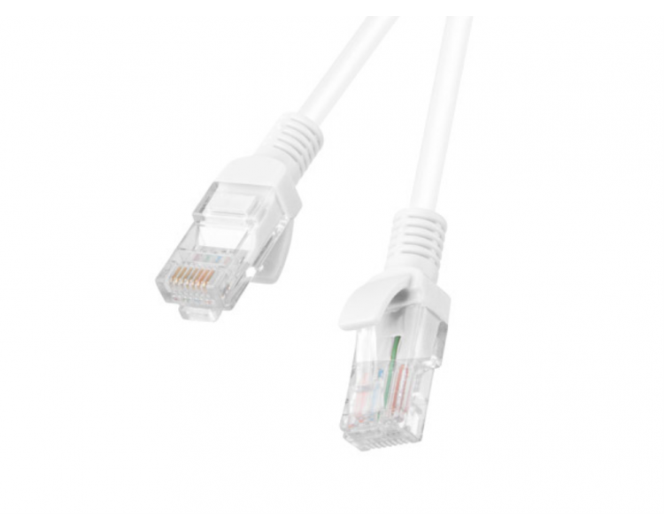 CABLE RED LANBERG LATIGUILLO CAT5E UTP 5M BLANCO FLUKE PASSED