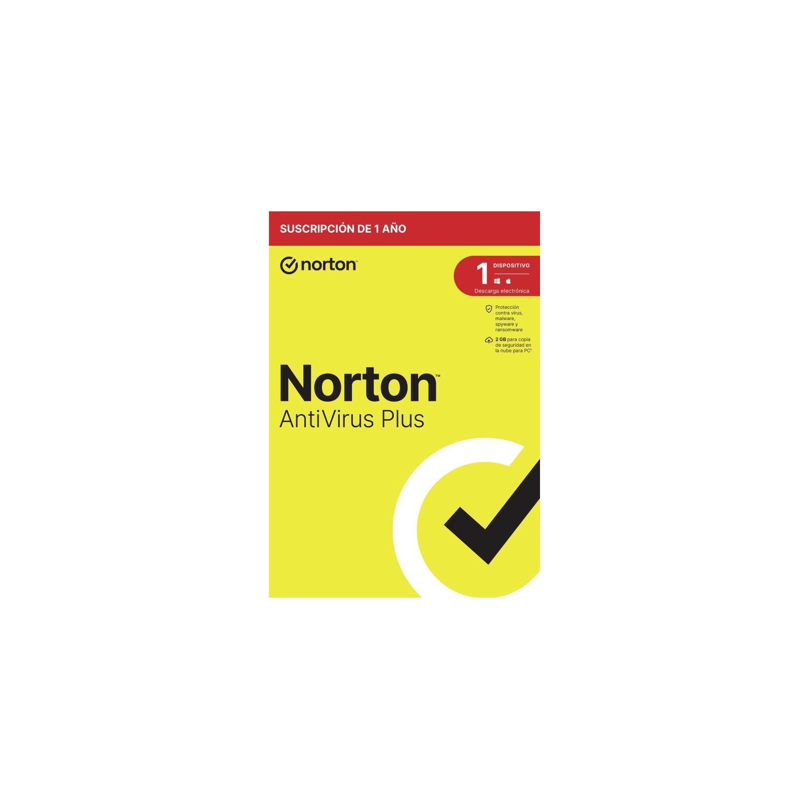 NORTON ANTIVIRUS PLUS 2GB ES 1 USER 1 DEVICE 12MO